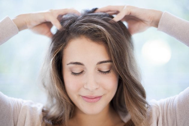 Step by Step Guide to scalp massage for hair growth including the "Inversion method"